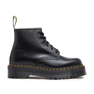 Dr. Martens 101 Smooth Leather Platform Ankle Boots (Schwarz)