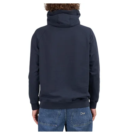 by Parra Wave Block Tremors Hooded Sweatshirt (Navy)