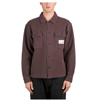 Brain Dead Waffle Button Front Shirt (Braun)