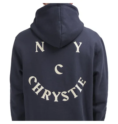 Chrystie NYC Smile Logo Hoodie (Navy)