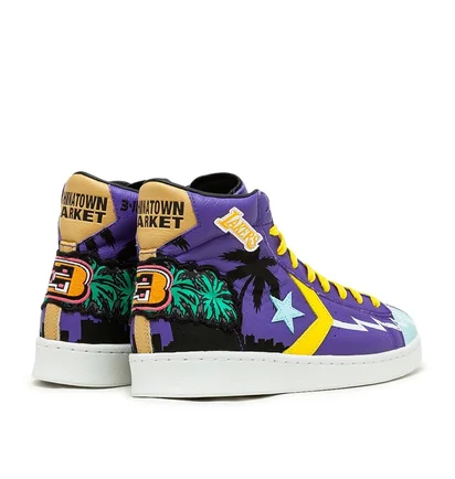 Converse x Chinatown Market 'Lakers Championship Jacket' Pro Leather Hi (Lila)
