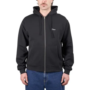 Dime Cursive Small Logo Zip Hoodie (Schwarz)