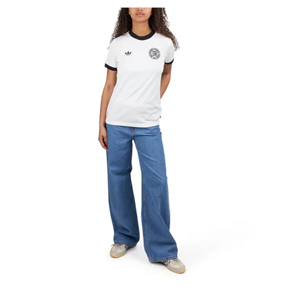 adidas WMNS DFB 125 Jahre Jersey (Weiss / Schwarz)