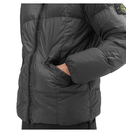 Stone Island Real Down Jacket (Grau)