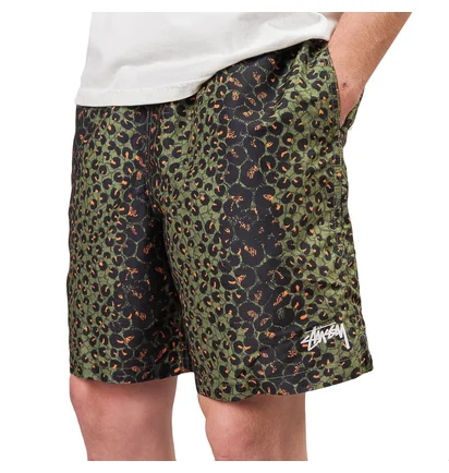 Stüssy Leopard Water Short (Olive)
