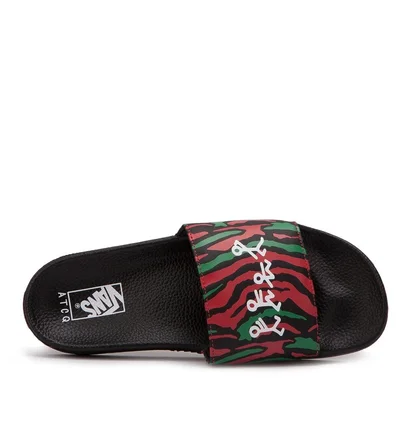 Vans x A Tribe Called Quest MN Slide-On 'ATCQ' Track (Schwarz)