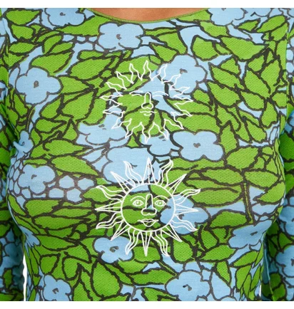 Carne Bollente Under The Leaves Longsleeve (Grün / Blau)