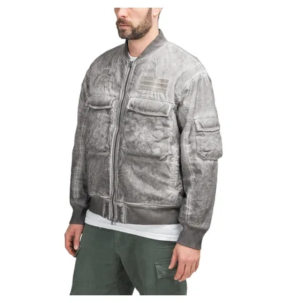Liberaiders Overdyed Bomber Jacket (Schwarz / Grau)