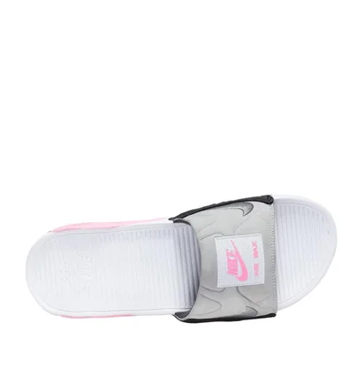 Nike Air Max 90 Slide (Weiß / Grau / Rosa)