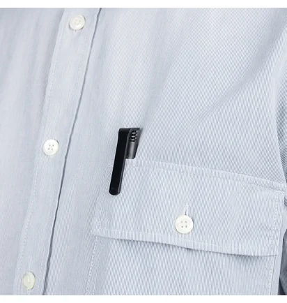 Norse Projects Villads Micro Stripe Shirt (Hellblau)