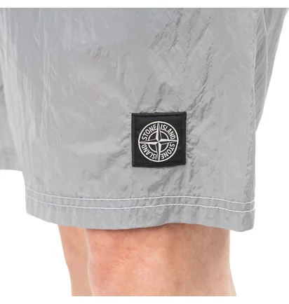 Stone Island Nylon Metal Swim Shorts (Grau)