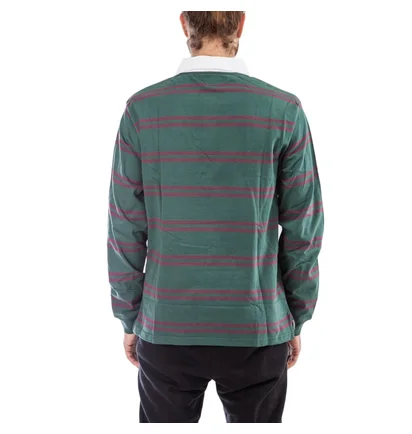 Stüssy Desmond Stripe L/S Rugby (Kiefer)