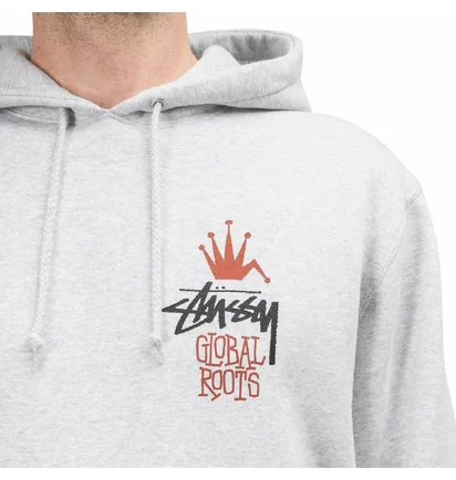 Stüssy Global Roots Hoodie (Grau)