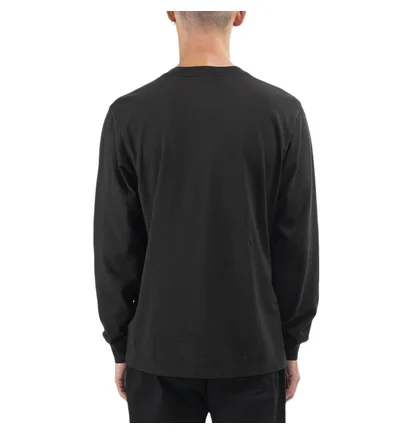 Stüssy Stock Logo Longsleeve Crew (Schwarz)