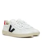 Veja V-10 Leather (Weiß / Schwarz / Rot)