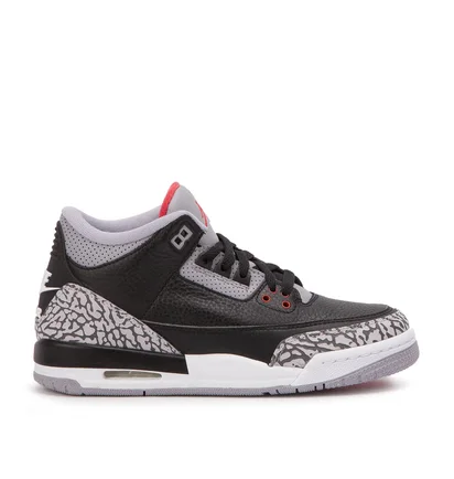 Air Jordan 3 Retro OG 'Black Cement' (Schwarz / Grau / Rot)