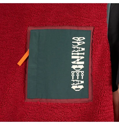 Brain Dead Ghost Sherpa Vest (Rot)