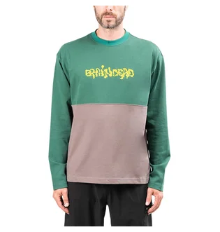 Brain Dead Embroidered Longleeve Football Shirt (Grün)