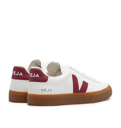 Veja Campo Chromefree Leather (Weiß / Rot)