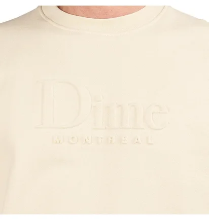 Dime Classic Embossed Crewneck (Creme)