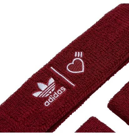 adidas x Human Made H/W Bands (Burgundy / Weiß)