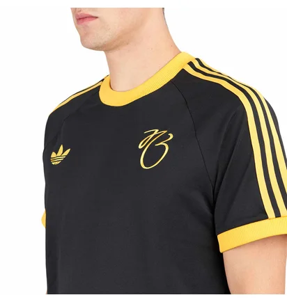 adidas x Jude Bellingham 3-Stripes Tee (Schwarz / Gold)