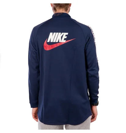Nike NSW Taped Track Jacket Poly (Dunkelblau / Weißl)