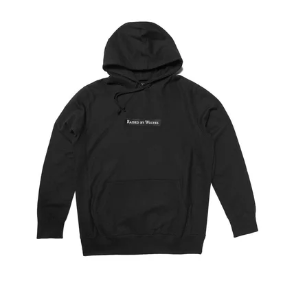Raised by Wolves Box Logo Hoodie (Schwarz)