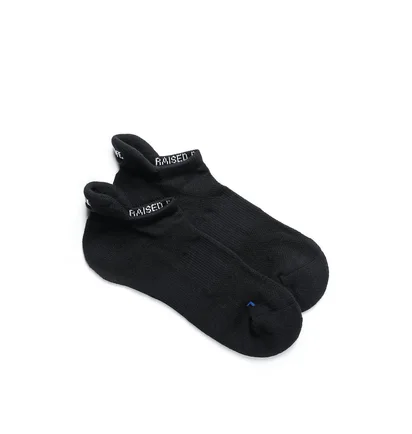 Raised by Wolves Fuck Off Running Socks (Schwarz)