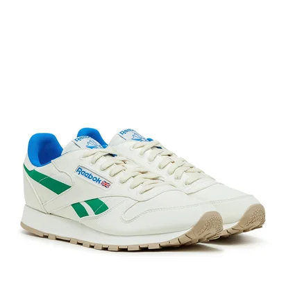 Reebok Classic Leather Glow (Weiß / Grün / Blau)