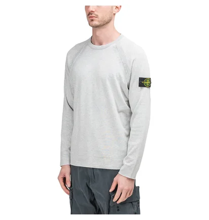 Stone Island Reversible Knit Pullover (Hellgrau)