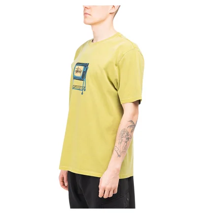 Stüssy Rolling TV Pigment Dyed T-Shirt (Grün)