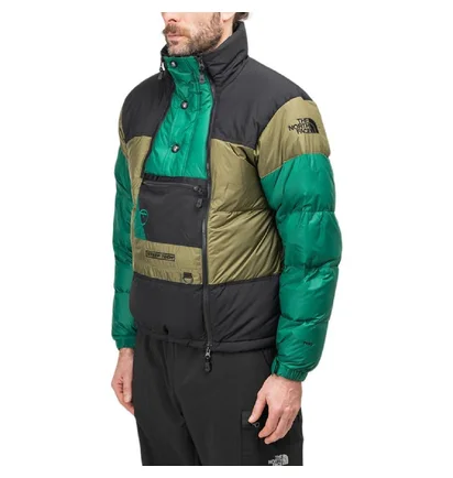The North Face Steep Tech Down Jacket (Khaki / Schwarz)