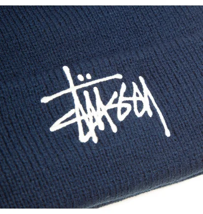 Stüssy Big Basic Thinsulate Beanie (Navy)
