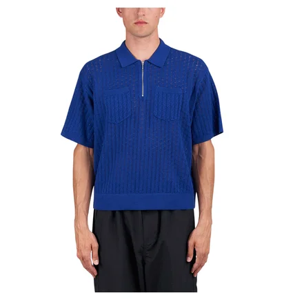 Obey Grant Quater Zip Sweater (Blau)