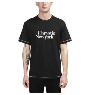 Chrystie NYC Classic Logo T-Shirt (Schwarz)