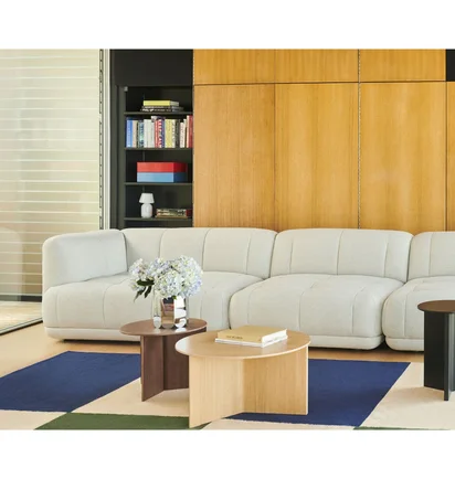 Hay Slit Table Wood Round XL (Braun)