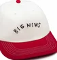 by Parra Big News 6 Panel Hat (Weiss / Rot)