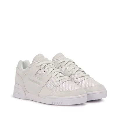 Reebok Workout LO Plus Textural W (Silbergrau / Weiß)