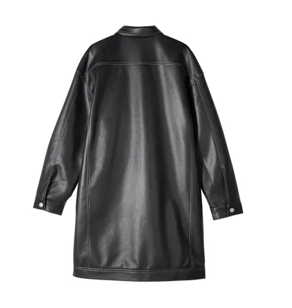 Stüssy WMNS PU Trucker Dress (Schwarz)