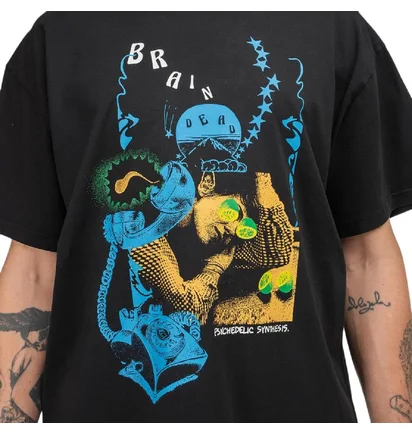 Brain Dead Psychedelic Synthesis T-Shirt (Schwarz)