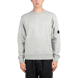 C.P. Company Diagonal Raised Fleece Crew Neck Lens Sweatshirt (Grau)