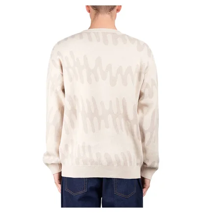 by Parra Static Stalker Knitted Pullover (Beige)