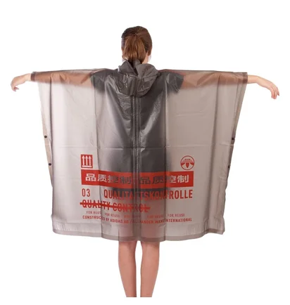 adidas by Alexander Wang AW Poncho (Dunkelgrau / Orange)