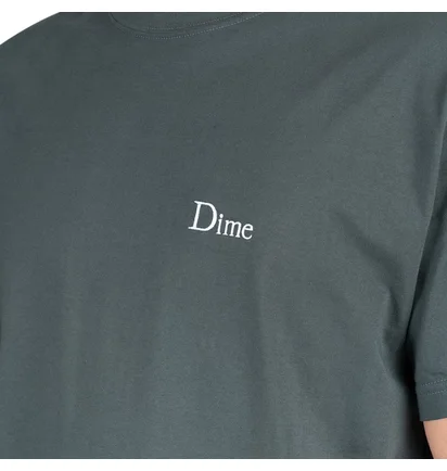 Dime Classic Small Logo T-Shirt (Dunkelgrün)
