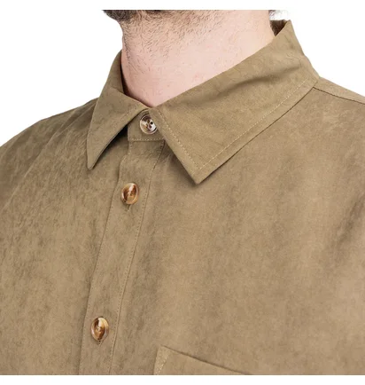 Han Kjobenhavn Boxy Short Sleeve Shirt (Braun)
