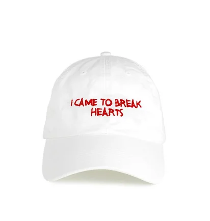 NASASEASONS Cap 'I Came To Break Hearts' (Weiß / Rot)