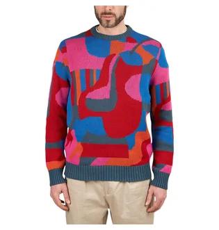 Parra Sitting Pear Pattern Knitted Pullover (Multi)