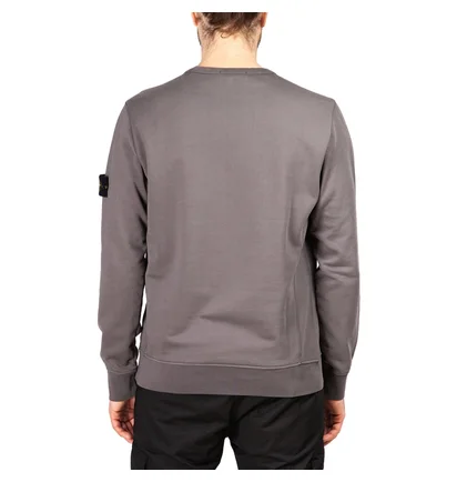 Stone Island Garment Dyed Crew Sweat (Dunkelgrau)