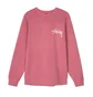 Stüssy Stock Pig. Dyed Crew (Himbeer-Rot)